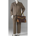 Reality Plus Plaid Plus Size Two-piece Pant Suit