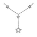 Sterling Silver CZ Star Necklace