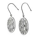 Sterling Silver Cubic Zirconia Circle Earrings