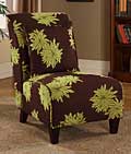 Lime Blooms Tapered Chair