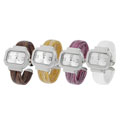 Geneva Platinum Women's Rectangular Cuff Watch