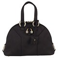 YSL Small Black Satin 'Muse' Swarovski Evening Bag