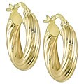10k Yellow Gold Hoop Earrings
