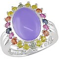 Sterling Silver Multi-gemstone Ring