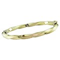 14k Two-tone Gold Bangle Bracelet