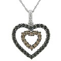 14k Gold 7/8ct TDW Multicolored Diamond Necklace (HIJ, I1-2)