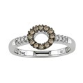 14k Gold 1/6ct TDW Brown and White Diamond Ring (IJ, I2-3)