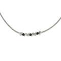 Maddy Emerson Sterling Silver Sapphire Diamond Accent Necklace