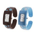 Geneva Platinum Women's Polka Dot Cuff Watch