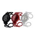 Geneva Platinum Women's Polished Circle Cuff Watch
