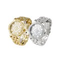 Geneva Platinum Men's Metal Link Watch