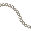 Maddy Emerson Sterling Silver Heart Bracelet with Diamond Accents