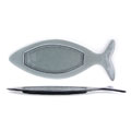 Fusion Mixtos Charcoal 'Fish' Plate (Case of 6)