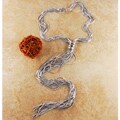 Sterling Silver Waterfall Lariat Necklace (Italy)