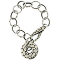 Maddy Emerson Sterling Silver Donut Charm Bracelet
