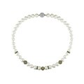 Cultured Freshwater Pearl and Sapphire Necklace