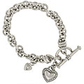 Maddy Emerson Sterling Silver Heart Toggle Bracelet