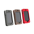 Leather Case with Kick Stand for Apple iPhone