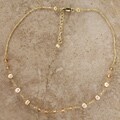 14k Goldfill Crystal/ Pearl Necklace (USA)
