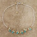 Turquoise and Fresh Water Pearl Necklace (USA)