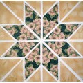 Dusty Rose and Green Fabric Kit (12 Quilt Blocks)