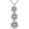 18k White Gold 1/3ct TDW Diamond Flower Necklace (G-H-I, SI)