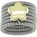 18k Two-tone Gold Flower Ring
