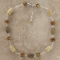 Desert Tone Carved Jade Necklace (USA)