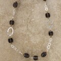 Smokey Quartz and Sterling Silver Necklace (USA)
