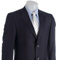 Perry Ellis Men's Navy Pinstripe 2-piece Suit