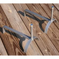 Manhattan Log Holder Andiron Set
