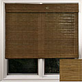 Shanghai Oak Bamboo Roman Shades (75 in. x 98 in.)