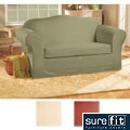 Sure Fit Cotton Classic Two-piece Loveseat Slipcover