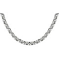 14k White Gold 8 mm Link Necklace