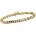 14k Gold 5ct TDW Diamond Tennis Bracelet (J-K-L ,I1-I2)