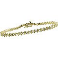14k Yellow Gold 1ct TDW Diamond Tennis Bracelet (I-J, SI3-I1)