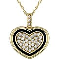 14k Gold 1/6ct TDW Diamond Heart Necklace (H-I-J, I1-2)
