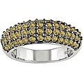18k White Gold Yellow Sapphire Ring