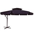 10-foot Offset Hanging Navy Blue Umbrella