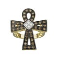 Encore by Le Vian 14k Gold Diamond Cross Ring