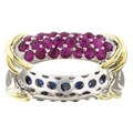 Encore by Le Vian 14k Gold Ruby/ Sapphire Ring