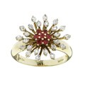 Encore by Le Vian 14k Gold Orange Sapphire Flower Ring