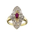 Encore by Le Vian 14k Gold Ruby 1/3ct TDW Diamond Ring