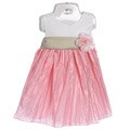 Good Lad Infant Girl's Pink/ Cream Colorblocked Dress