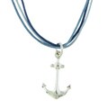 Sterling Silver Anchor with Multi-strand Necklace