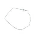 Sterling Silver Italian Spiga Chain Anklet