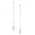 Sterling Silver Teardrop Cubic Zirconia Earrings