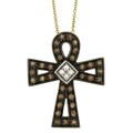 Encore by Le Vian 14k Gold Diamond Cross Necklace