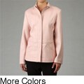 Liz Claiborne Leather Zip-front Women's Jacket
