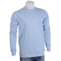 Bass Pro Men's Blue Long-sleeve Pocket Tee Shirt